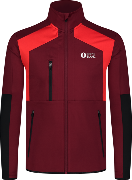Hanorac din powerfleece bordo pentru bărbați LOAM