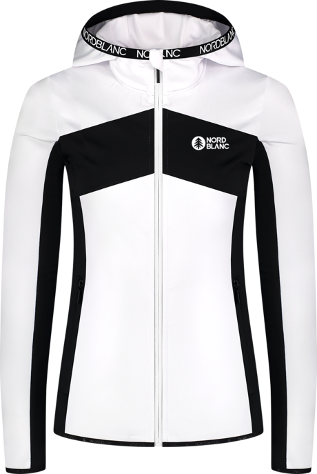 Hanorac din powerfleece alb pentru femei LUCENT