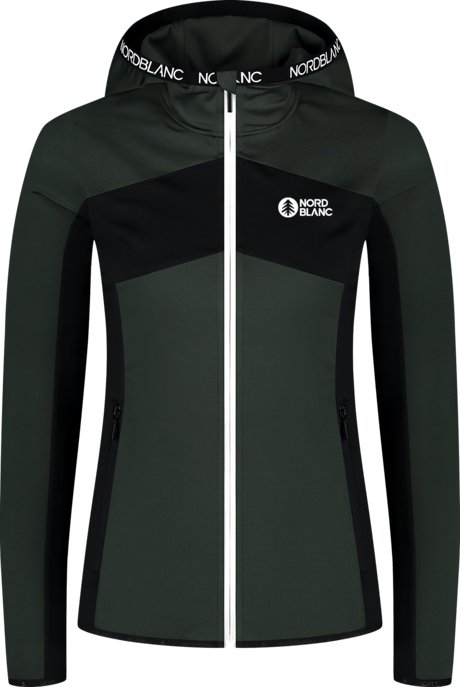 Hanorac din powerfleece verde pentru femei LUCENT