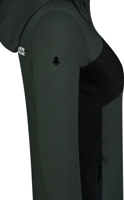 Hanorac din powerfleece verde pentru femei LUCENT