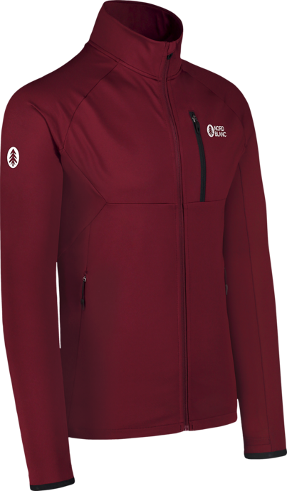 Men's wine red powerfleece jacket MARSH