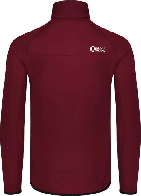 Men's wine red powerfleece jacket MARSH