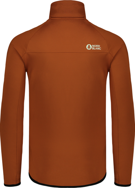 Men's brown powerfleece jacket MARSH