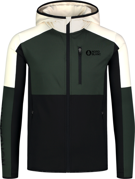 Men's green powerfleece jacket MOONGLADE