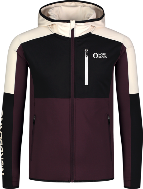 Men's violet powerfleece jacket MOONGLADE