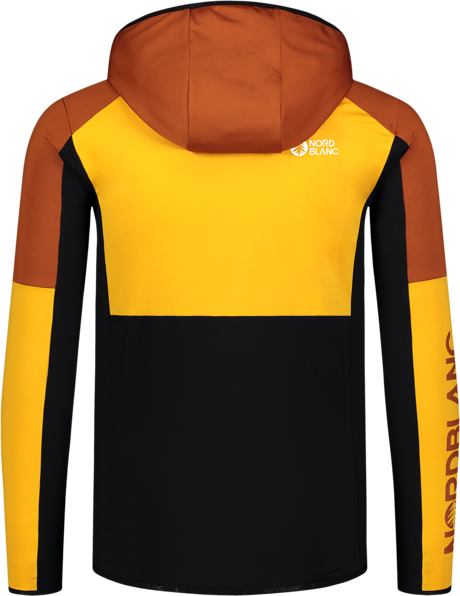 Men's yellow powerfleece jacket MOONGLADE
