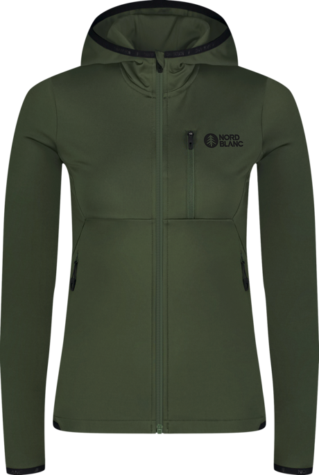 Hanorac din powerfleece verde pentru femei MIRE