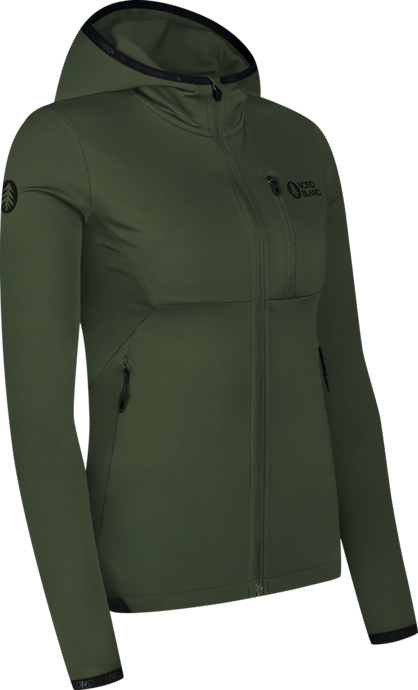 Hanorac din powerfleece verde pentru femei MIRE