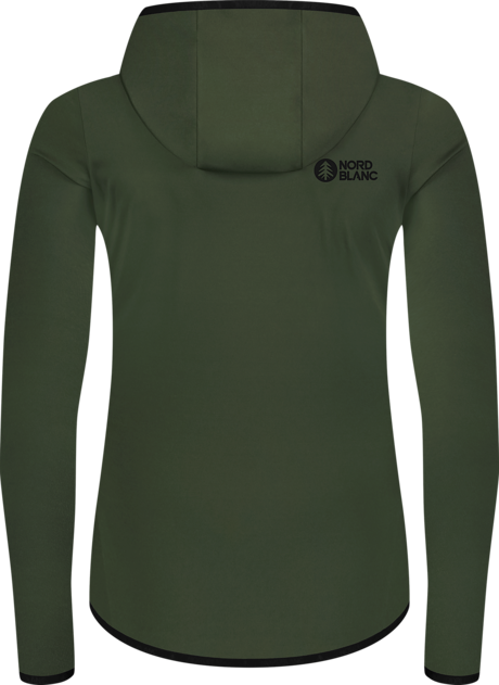 Hanorac din powerfleece verde pentru femei MIRE