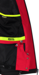 Men's red ski jacket VERTICAL