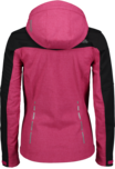 Women's pink softshell jacket with fleece jacket FUSTIAN