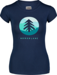 Women's blue elastic t-shirt SUNTRE