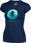 Women's blue elastic t-shirt SUNTRE