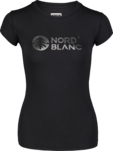 Women's black cotton t-shirt CENTRAL