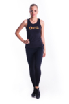 Women's black fitness tank top BALM