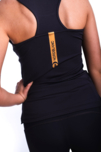 Women's black fitness tank top BALM