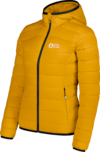 Women's yellow quilted jacket MOMENT