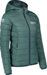 Women's green quilted jacket MOMENT