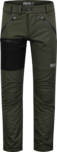 Men's khaki softshell pants with fleece TRAMPING