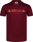 Herren Baumwolle T-Shirt weinrot GREENWOOD