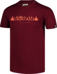 Herren Baumwolle T-Shirt weinrot GREENWOOD