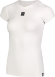 Women's white cotton t-shirt CLOSE-UP