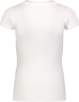 Women's white cotton t-shirt CLOSE-UP