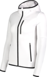 Women's white powerfleece jacket WARMNESS