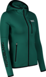 Hanorac din powerfleece verde pentru femei WARMNESS