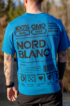Modré pánske bavlnené tričko CERTAINTY