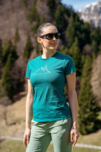Damen Baumwolle T-Shirt grün INLET