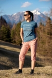 Damen Bio-Baumwolle T-Shirt blau RESCUE