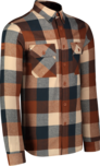 Barna férfi flaneling QUANTUM