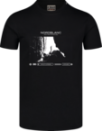 Herren Baumwolle T-Shirt schwarz ALONE