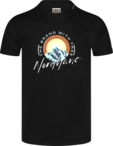 Herren Baumwolle T-Shirt schwarz SUNRISE