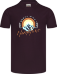 Herren Baumwolle T-Shirt lila SUNRISE