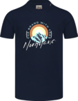 Herren Baumwolle T-Shirt blau SUNRISE