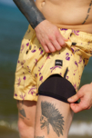 Men's yellow swim shorts RAINFOREST