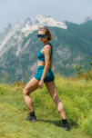 Women's green fitness shorts IONE