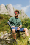 Men's green organic cotton t-shirt RUMBLE