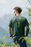 Men's green organic cotton t-shirt RUMBLE