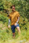 Herren Baumwolle T-Shirt braun FOUND
