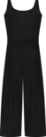 Women's black overal ELEGANT