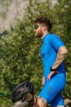 Plavi muški biciklistički dres WONDERMENT