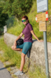 Women's violet bike jersey MILE