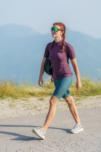Women's green bike shorts ATLAS