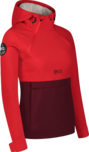 Women's red softshell anorak with fleece CALDERA