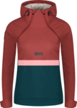 Women's brown softshell anorak with fleece CALDERA