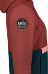 Women's brown softshell anorak with fleece CALDERA