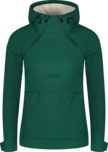 Women's green softshell anorak with fleece CALDERA